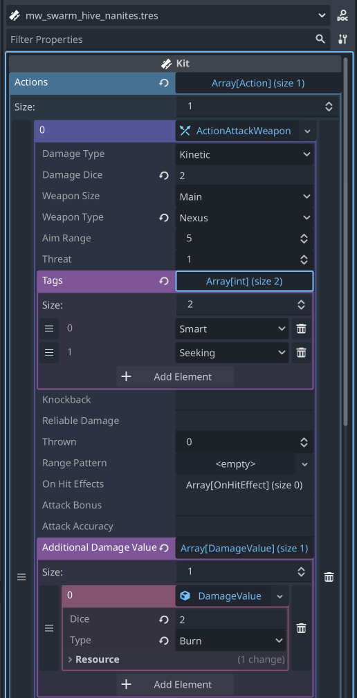 Swarm hive nanites resource