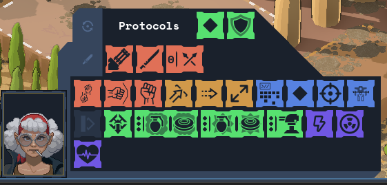 Alicia's new icons in the action bar.